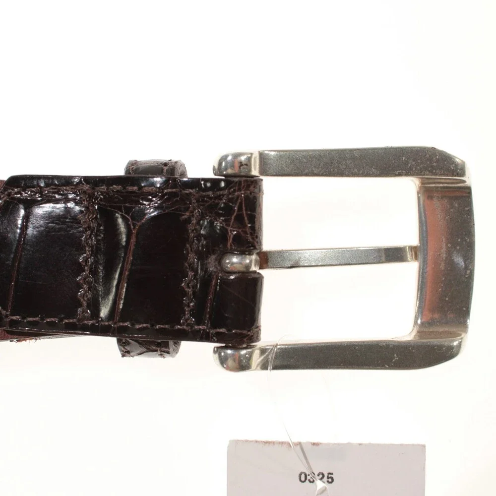 Torino Leather Company NWT Braided / Woven Belt Size 38 US in Brown Leather